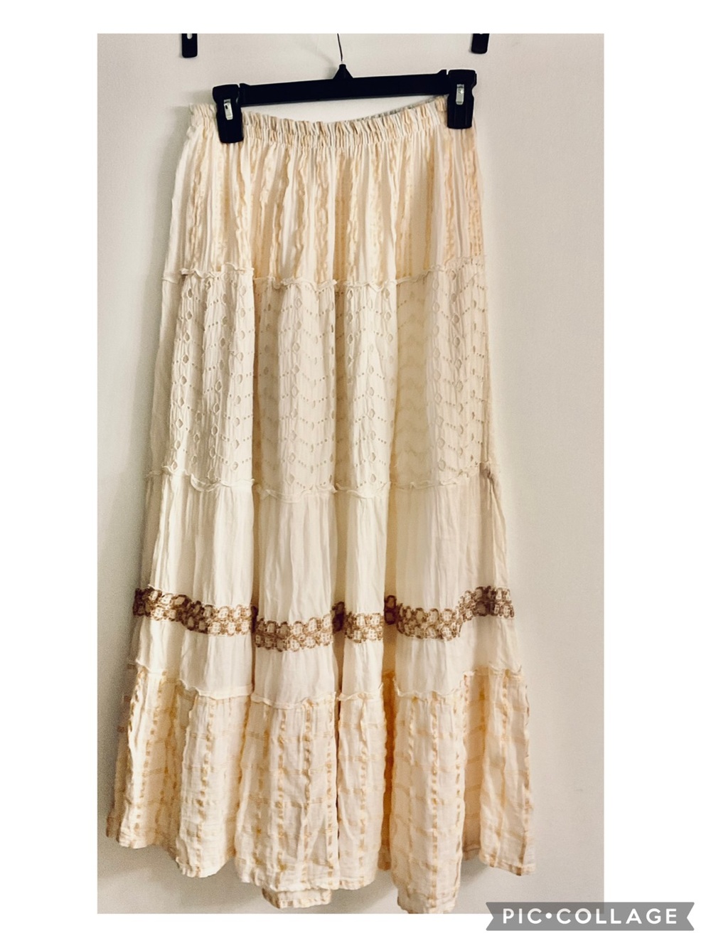 💐 Tiered Boho Maxi Skirt